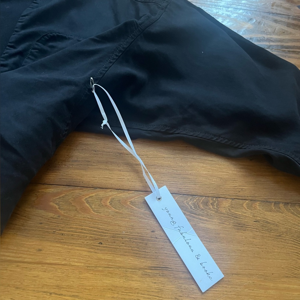 Young Fabulous & Broke Black Bomber Jacket with Gold Zippers - Picture 6 of 16